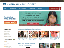 Tablet Screenshot of donate.americanbible.org